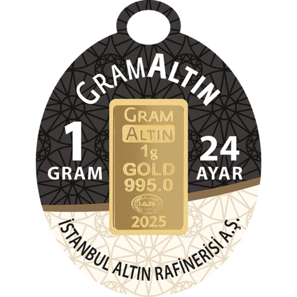1 gram gold bar, 24K 995.0