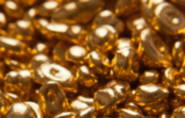 Granulated gold, 99.9% purity