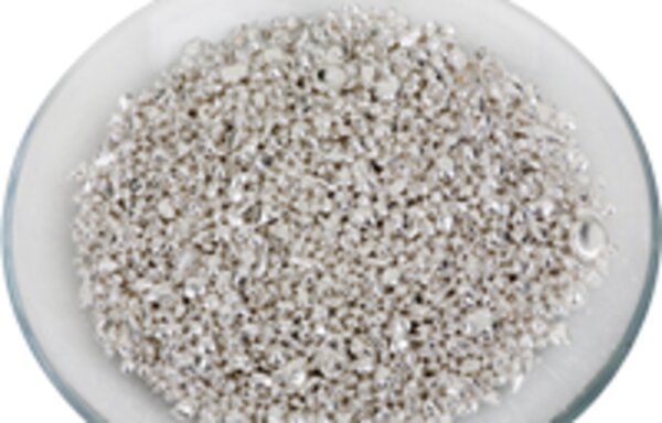 Granulated silver, 99.9% purity